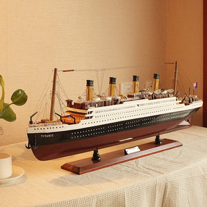 Solid Wood Titanic Model Home Decor