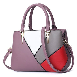 Geometric Fashion Patchwork Handbag