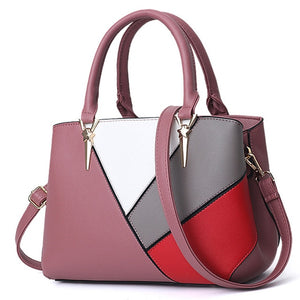 Geometric Fashion Patchwork Handbag